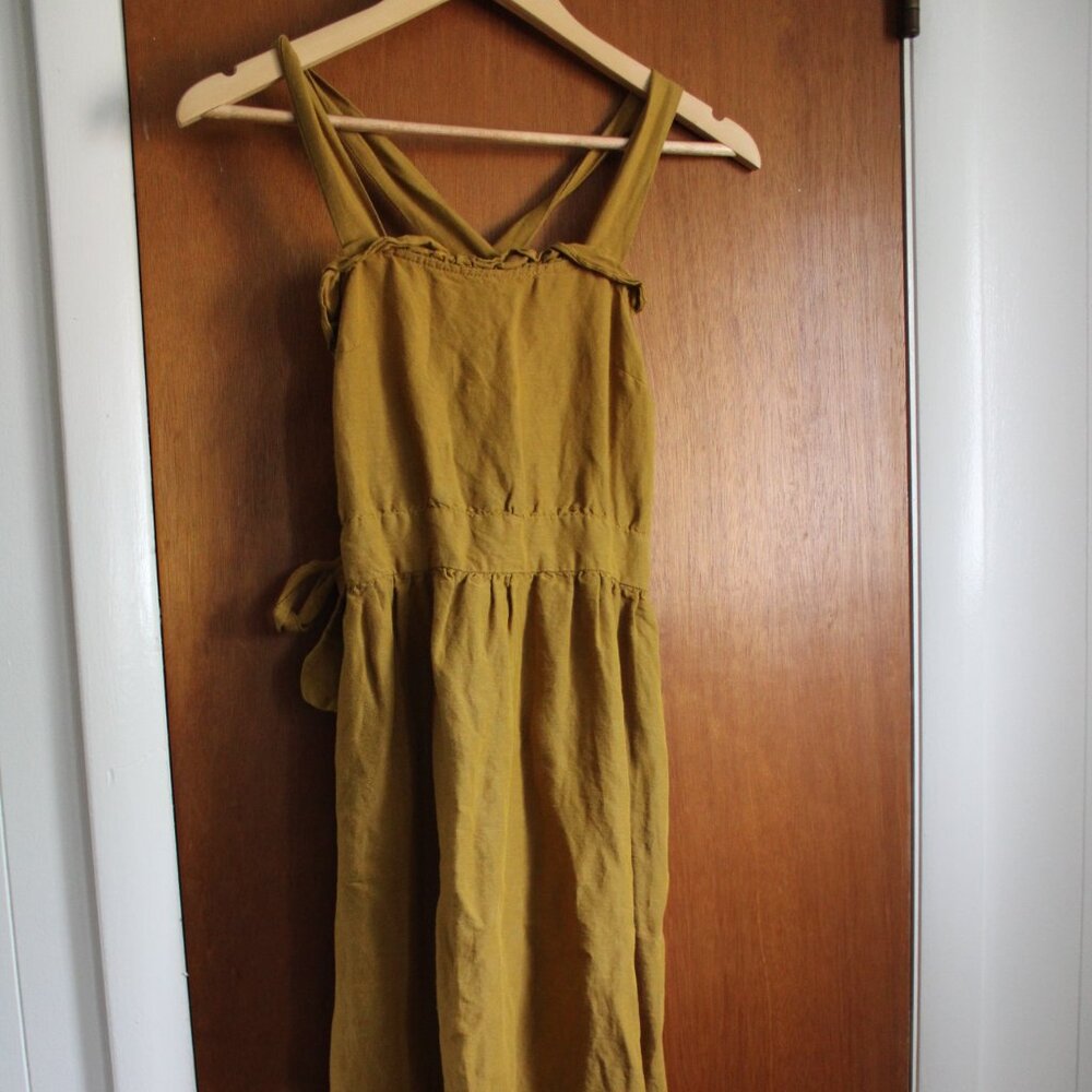 Zara Linen Midi Dress